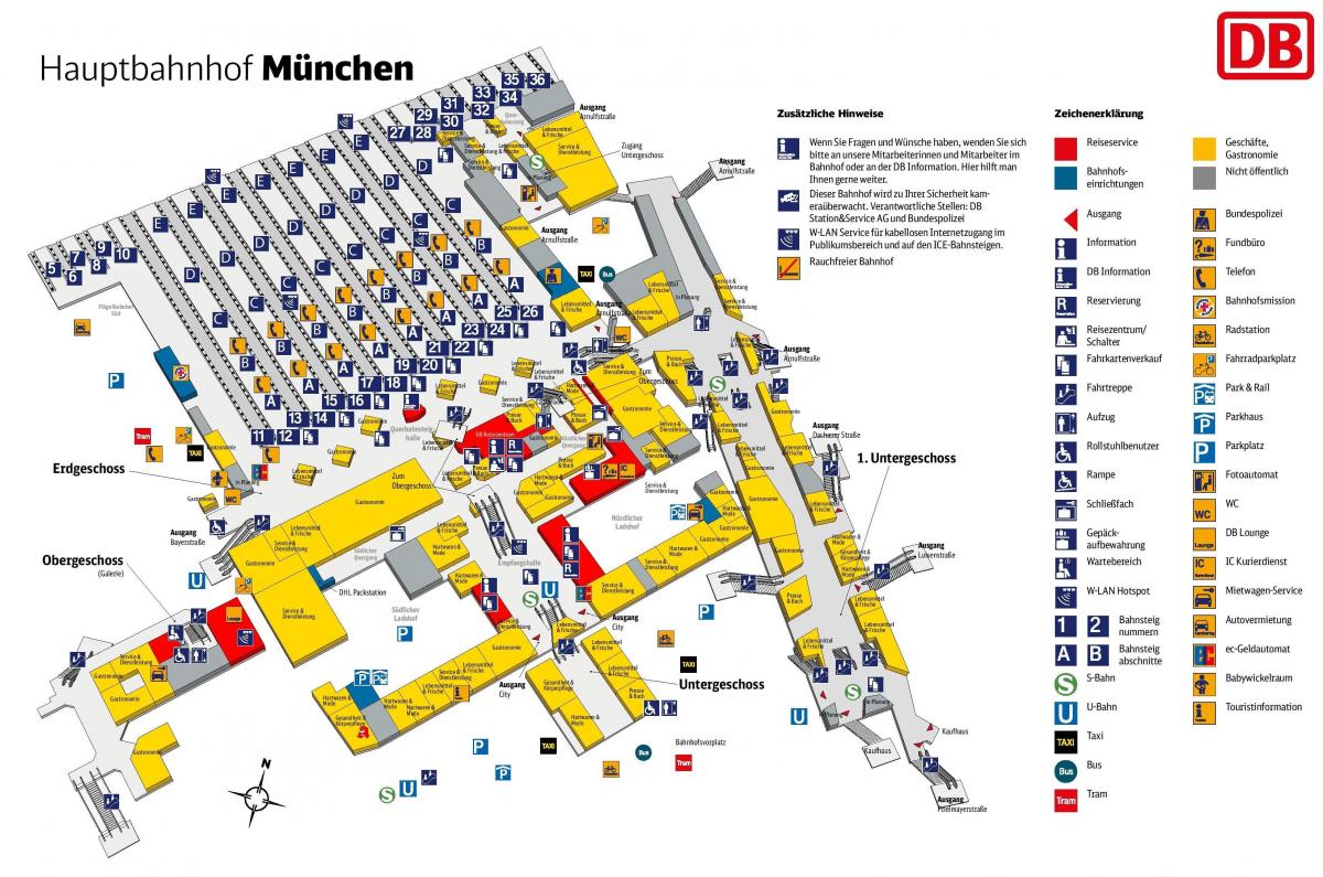 munich central tren geltokia mapa