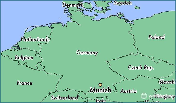 munich, alemania mapan