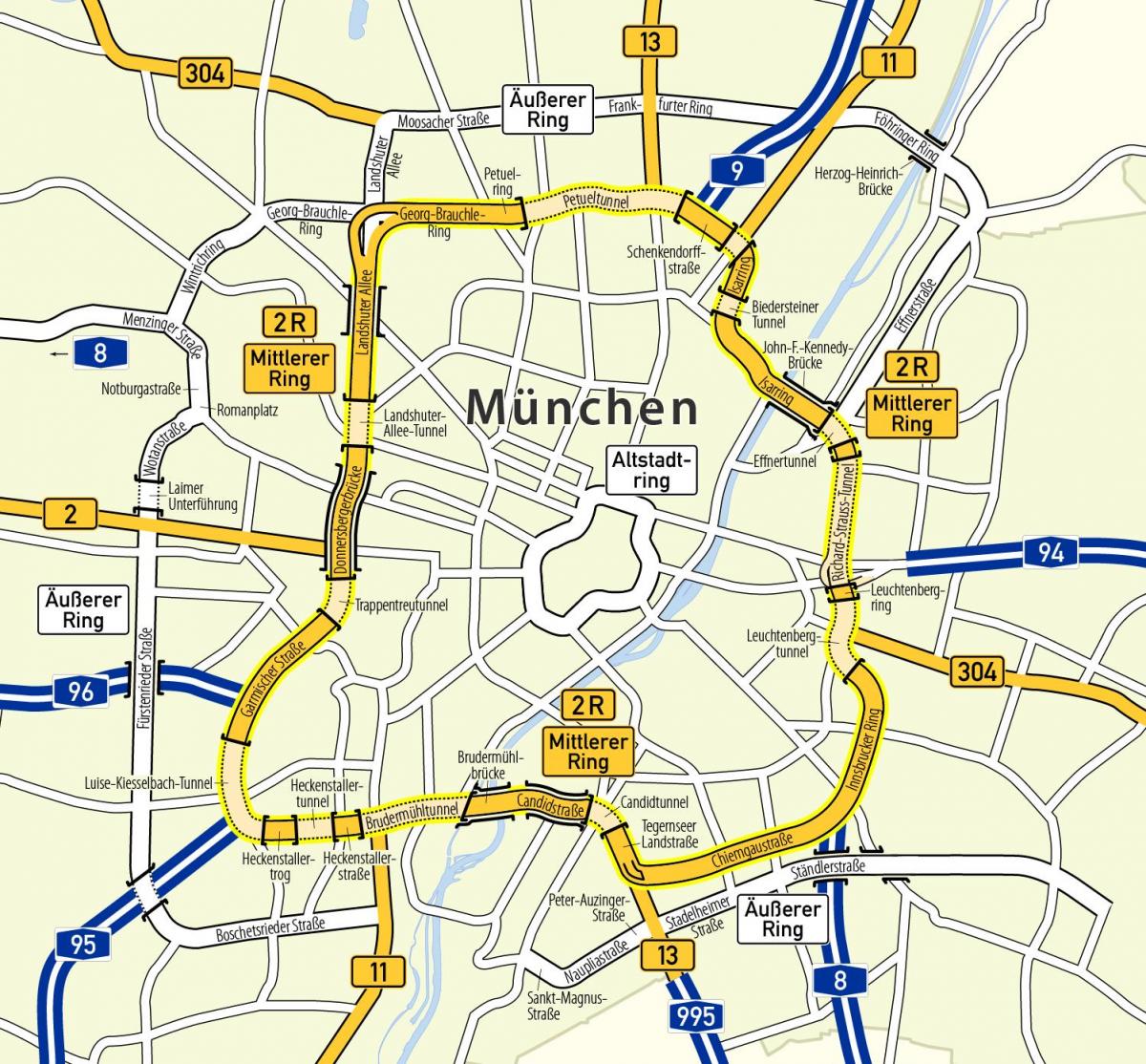 munchen ring mapa