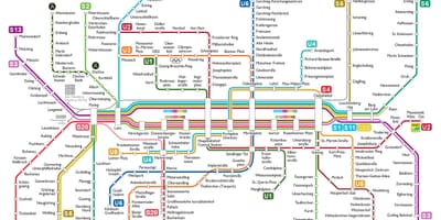 U-bahn munchen mapa