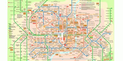 Municheko garraio publikoaren mapa