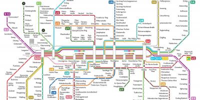 U-bahn munchen mapa